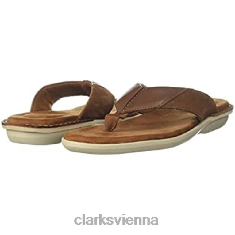 unisex Clarks Ellison Easy Ledersandalen hellbraun von Clarks 80BRV294