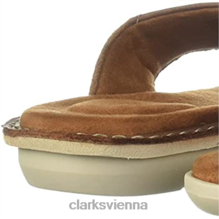 unisex Clarks Ellison Easy Ledersandalen hellbraun von Clarks 80BRV294