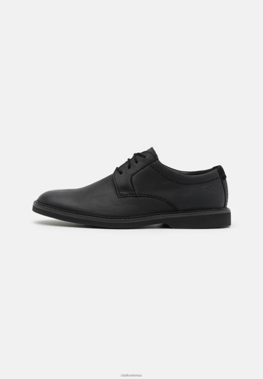 unisex Clarks Atticus Lace Schnürschuhe Clarks schwarz 80BRV7111 Schwarz