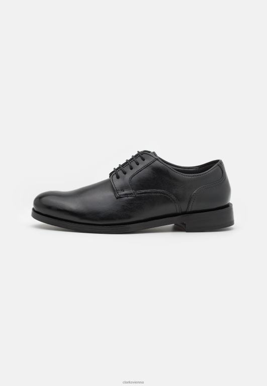 unisex Clarks Clarks schwarze Craftdean-Spitzenschnürer 80BRV7113 Schwarz