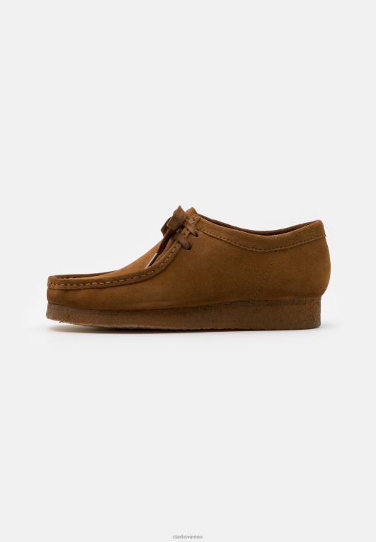 unisex Clarks Cola Clarks Wallabee lässige Schnürschuhe 80BRV7123 Cola