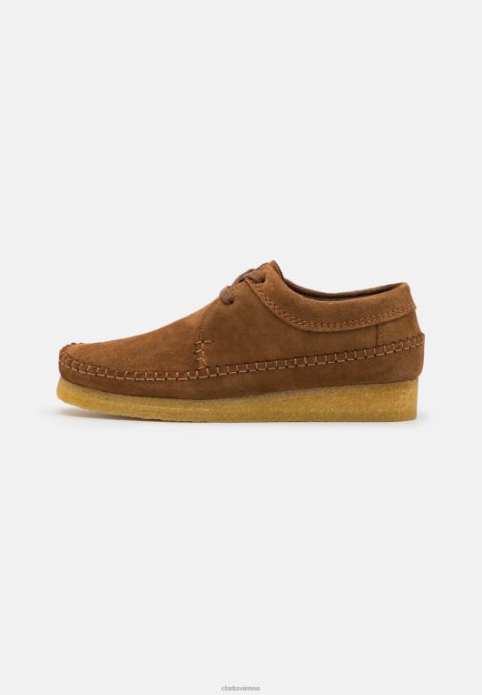 unisex Clarks Cola Clarks Weaver lässige Schnürschuhe 80BRV7128 Cola