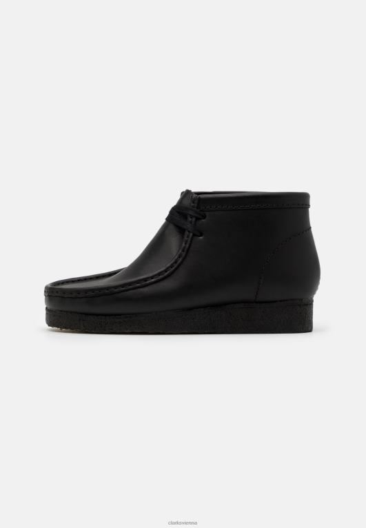 unisex Clarks Lässige Schnürschuhe von Clarks Wallabee 80BRV7137 Schwarz