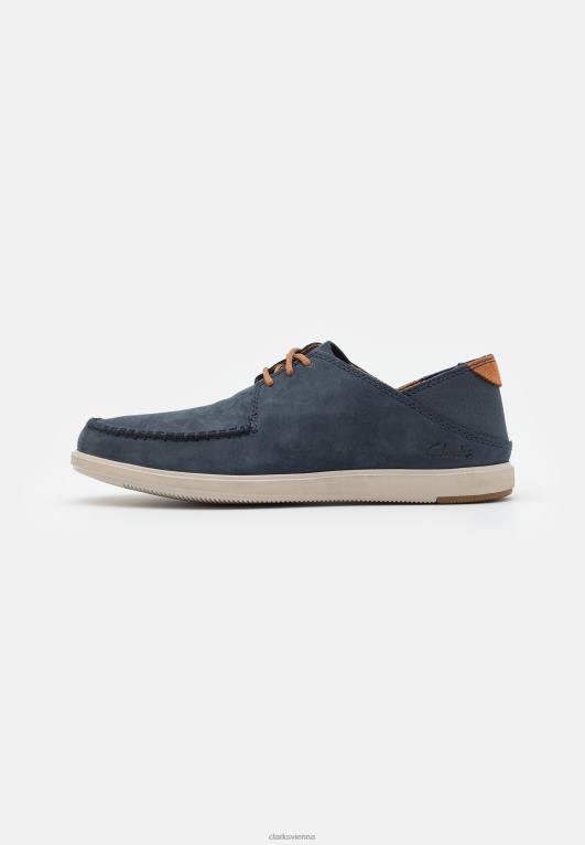 unisex Clarks Marineblaue Bratton-Schnürkrawatte von Clarks 80BRV7156 Marine