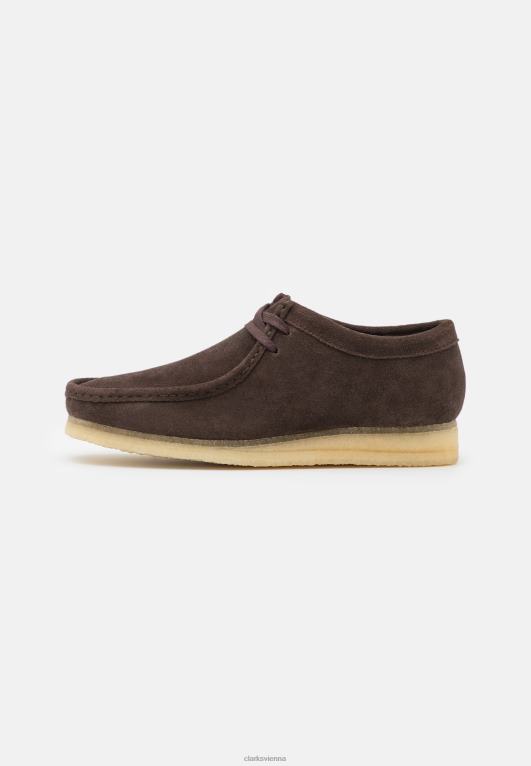 unisex Clarks Wallabee Casual Schnürschuhe von Clarks dunkelbraun 80BRV7133 dunkelbraun