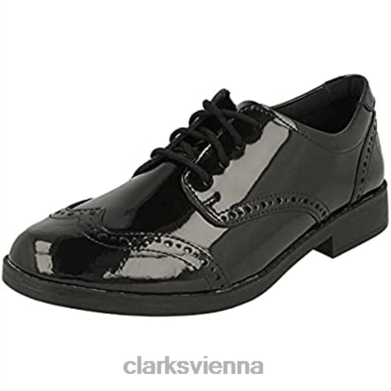 unisex Clarks Aubrie Craft Jugendlackschuhe schwarze Clarks 80BRV956