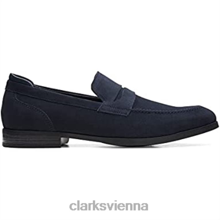 unisex Clarks Clarks Bradish Ease Wildlederschuhe Marineblau 80BRV851