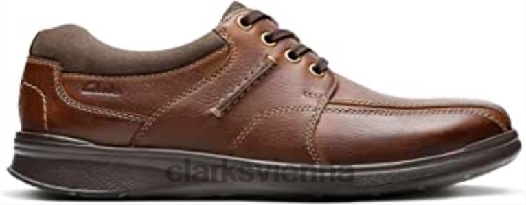 unisex Clarks Clarks Cotrell Walk Lederschuhe Tabak 80BRV2448