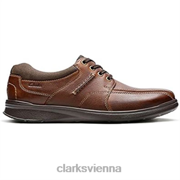 unisex Clarks Clarks Cotrell Walk Lederschuhe Tabak 80BRV2448