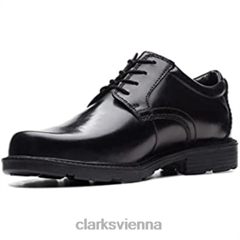 unisex Clarks Clarks Kerton Spitzenlederschuhe schwarz 80BRV827