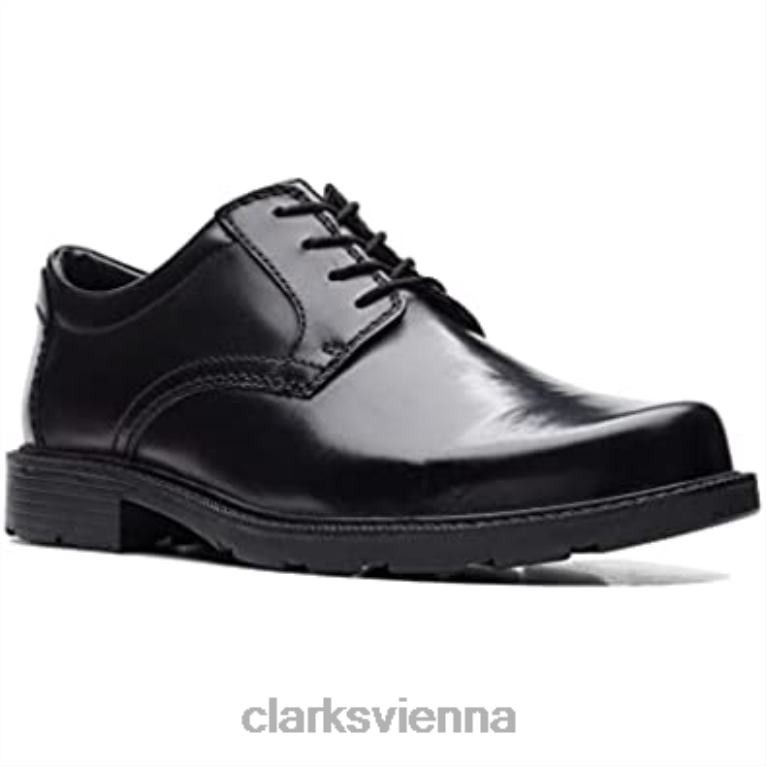 unisex Clarks Clarks Kerton Spitzenlederschuhe schwarz 80BRV827