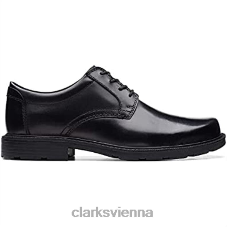 unisex Clarks Clarks Kerton Spitzenlederschuhe schwarz 80BRV827