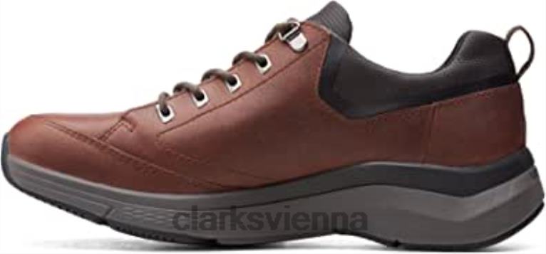 unisex Clarks Clarks Wave 20 Vibe Lederschuhe braun 80BRV721