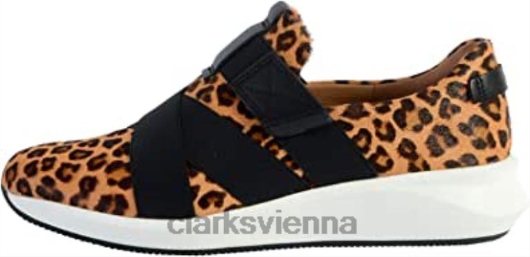 unisex Clarks Un Rio-Riemen-Lederschuhe mit Leopardenmuster von Clarks 80BRV1198