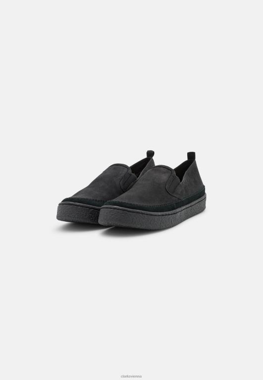 unisex Clarks Schwarze Clarks-Barleigh-Slipper 80BRV6936 Schwarz