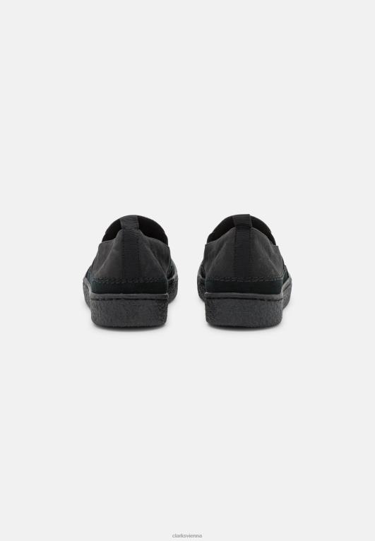 unisex Clarks Schwarze Clarks-Barleigh-Slipper 80BRV6936 Schwarz