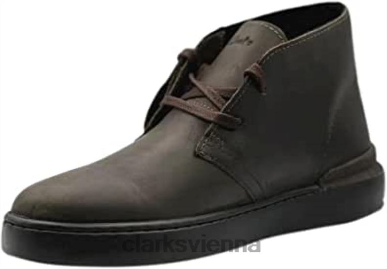 unisex Clarks Clarks Court Lite Desert Boot Lederstiefel dunkelbraun 80BRV17