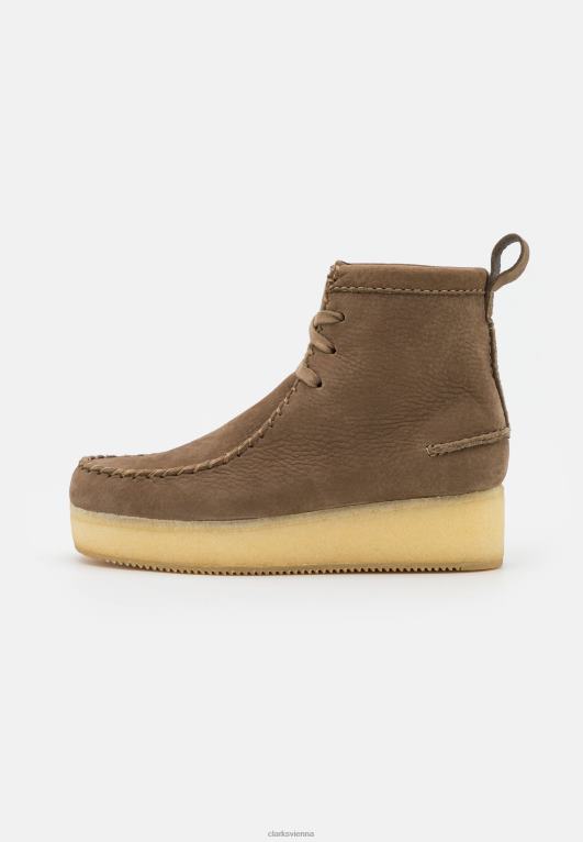 unisex Clarks Wallabee Schnürstiefeletten Clarks hellbraun 80BRV7077 Hellbraun