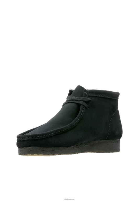 unisex Clarks schwarzes veloursleder clarks stiefeletten 80BRV7075 schwarzes veloursleder